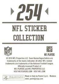 2010 Panini NFL Sticker Collection #254 Darrius Heyward-Bey Back