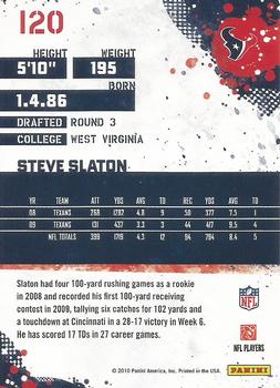2010 Score - Glossy #120 Steve Slaton Back