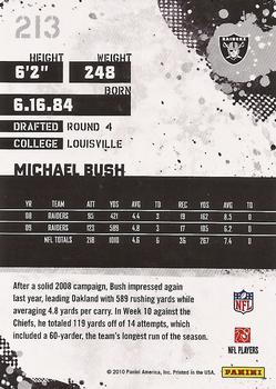 2010 Score - Glossy #213 Michael Bush Back
