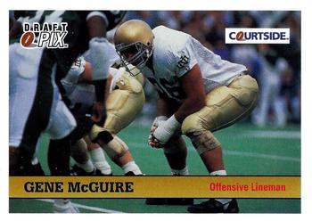 1992 Courtside Draft Pix #9 Gene McGuire Front