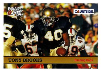 1992 Courtside Draft Pix #55 Tony Brooks Front