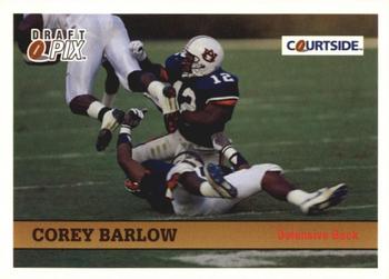 1992 Courtside Draft Pix #136 Corey Barlow Front