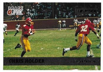 1992 Courtside Draft Pix - Silver #16 Chris Holder Front