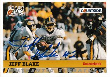 1992 Courtside Draft Pix - Authentic Signatures #105 Jeff Blake Front