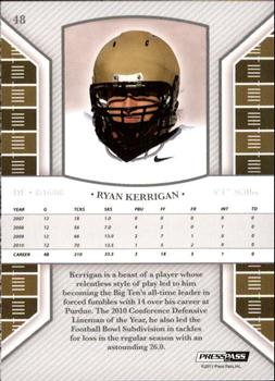 2011 Press Pass Legends #48 Ryan Kerrigan Back