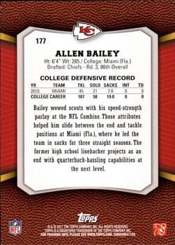 2011 Topps Rising Rookies #177 Allen Bailey Back