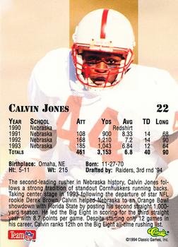 1994 Classic NFL Draft - Gold #22 Calvin Jones Back
