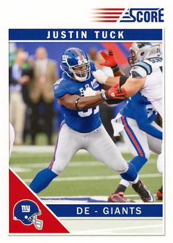 2011 Score #192 Justin Tuck Front