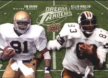 2011 Upper Deck - Dream Tandems #DT-8 Tim Brown / Kellen Winslow Sr. Front