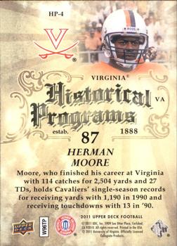 2011 Upper Deck - Historical Programs #HP-4 Herman Moore Back