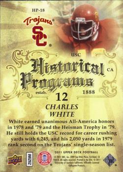 2011 Upper Deck - Historical Programs #HP-18 Charles White Back