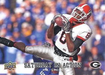 2011 Upper Deck - Saturday in Action #SIA-15 A.J. Green Front