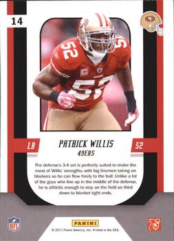 2011 Score - Complete Players Gold Zone #14 Patrick Willis Back