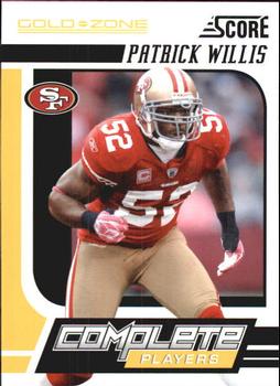 2011 Score - Complete Players Gold Zone #14 Patrick Willis Front