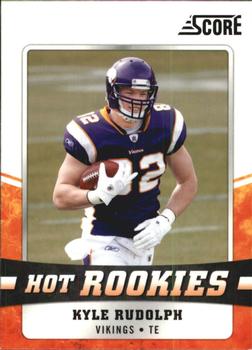 2011 Score - Hot Rookies Glossy #18 Kyle Rudolph Front