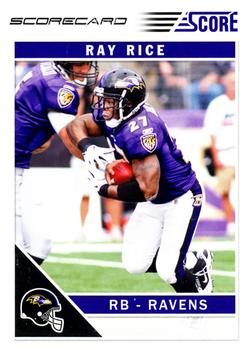2011 Score - Scorecard #27 Ray Rice Front
