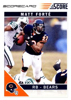 2011 Score - Scorecard #56 Matt Forte Front