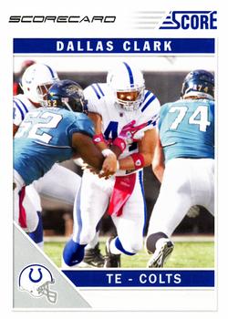 2011 Score - Scorecard #123 Dallas Clark Front