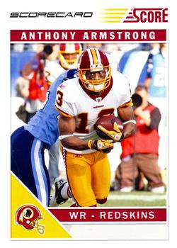 2011 Score - Scorecard #292 Anthony Armstrong Front