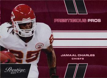 2011 Panini Prestige - Prestigious Pros Red #28 Jamaal Charles Front