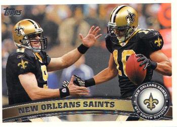2011 Topps #156 New Orleans Saints Front