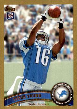 2011 Topps - Gold #19 Titus Young Front