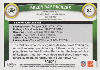 2011 Topps - Gold #84 Green Bay Packers Back