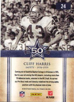 2010 Panini Classics - Cowboys 50th Anniversary #24 Cliff Harris Back