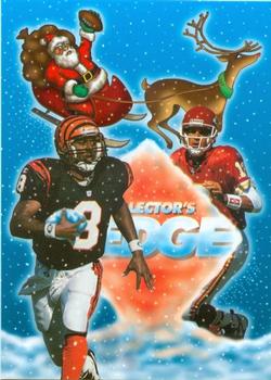 1996 NFL Properties Santa Claus #NNO Santa Claus / Jeff Blake / Steve Bono Front