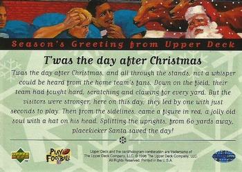 1996 NFL Properties Santa Claus #NNO Santa Claus Back