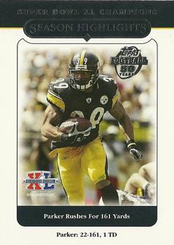 2006 Topps Pittsburgh Steelers Super Bowl XL Champions #40 Willie Parker Front