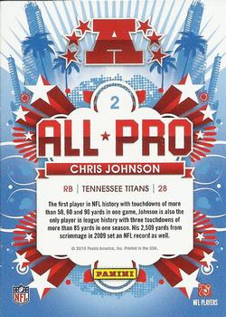 2010 Score - All Pro #2 Chris Johnson Back