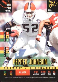 1995 Donruss Red Zone #NNO Pepper Johnson Front
