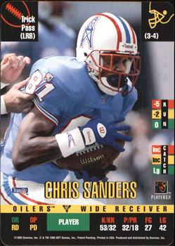 1995 Donruss Red Zone Update #NNO Chris Sanders Front