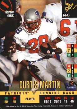 1995 Donruss Red Zone Update #NNO Curtis Martin Front