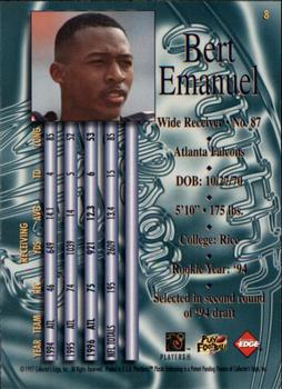 1997 Collector's Edge Masters - Retail #8 Bert Emanuel Back