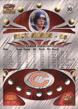 1997 Pacific Revolution - Copper #30 Rick Mirer Back