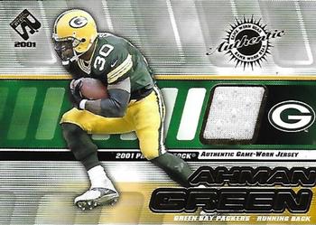 2001 Pacific Private Stock - Game Worn Gear #61 Ahman Green Front