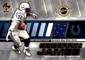 2001 Pacific Private Stock - Game Worn Gear #65 Edgerrin James Front