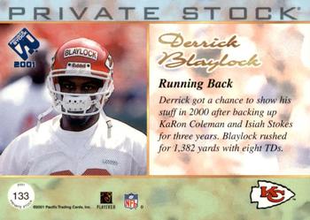 2001 Pacific Private Stock - Retail #133 Derrick Blaylock Back