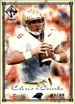 2001 Pacific Private Stock - Silver Framed #114 Chris Weinke Front