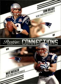 2010 Panini Prestige - Connections #2 Tom Brady / Wes Welker  Front