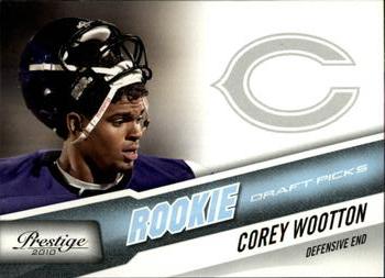 2010 Panini Prestige - Draft Picks Light Blue #224 Corey Wootton  Front