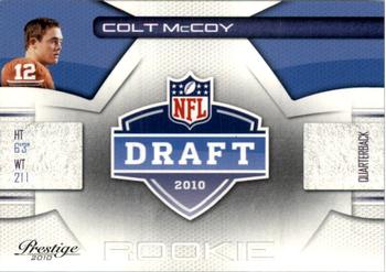 2010 Panini Prestige - NFL Draft #20 Colt McCoy  Front