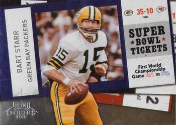 2010 Playoff Contenders - Super Bowl Ticket #1 Bart Starr  Front