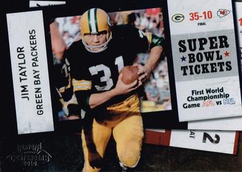2010 Playoff Contenders - Super Bowl Ticket #2 Jim Taylor  Front