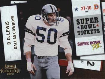 2010 Playoff Contenders - Super Bowl Ticket Gold #31 D.D. Lewis  Front