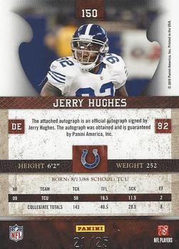 2010 Panini Plates & Patches - Signatures Gold #150 Jerry Hughes Back