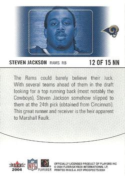 2004 Fleer Hot Prospects - Notable Newcomers #12 NN Steven Jackson Back