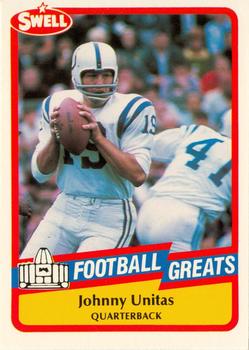 1989 Swell Greats #104 Johnny Unitas Front